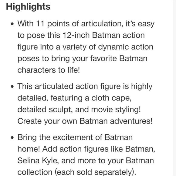 Selina kyle Action Figure From The Batman New in Package - Picture 4 of 9